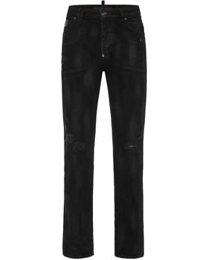 Philipp Plein Straight-Leg Jeans - Black
