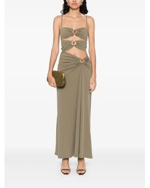 Christopher Esber Ruched orbit midi dress - Grün