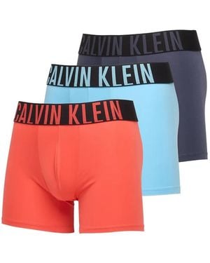 Calvin Klein Logo Waistband Brief (Set Of Three) - Red