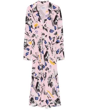 Moschino Crepe Maxi Dress - White