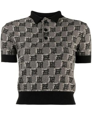 MISBHV Monogram-Pattern Top - Black