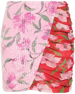 ROTATE BIRGER CHRISTENSEN Sequin-Embellished Skirt - Pink