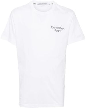 Calvin Klein T-Shirt Con Stampa - Bianco