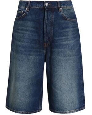 HUGO Denim Bermuda Shorts - Blue