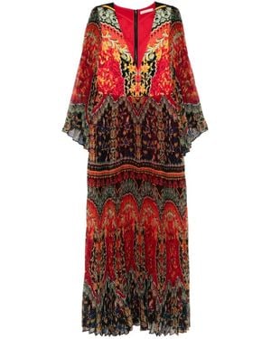 Alice + Olivia Bennet Maxi Dress - Red