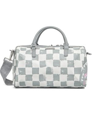 Sprayground Handtasche Mit Karomuster - Grau