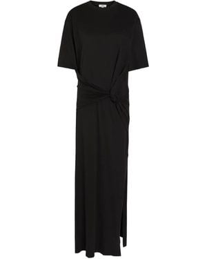 Agolde Zanna Cotton Maxi Dress - Black