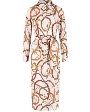 Ralph Lauren Belted-waist midi shirt dress - Weiß