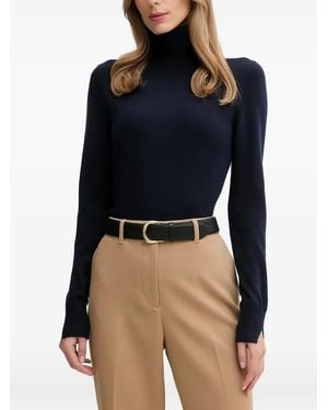 Sisley Roll-Neck Jumper - Blue