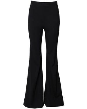 Carolina Herrera High-Waist Flared Trousers - Black