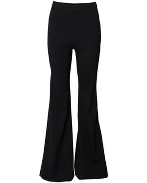 Carolina Herrera ハイウエスト フレアパンツ - ブラック