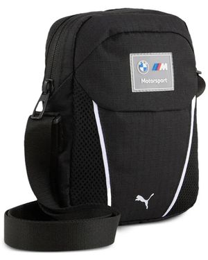 PUMA X Bmw M Motorsport Logo-Patch Messenger Bag - Black