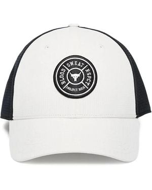Under Armour Project Rock Trucker Cap - White