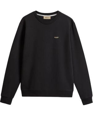 Woolrich Logo Crew-Neck Jumper - Black