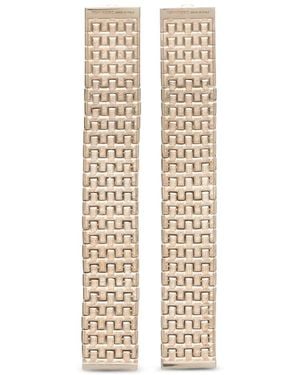 Tom Ford Hängeohrringe Mit Mesh - Weiß