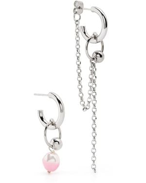 Justine Clenquet Nikki Drop Earrings - White