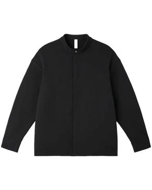 CFCL Soft Milan Stand-Collar Long-Sleeve Shirt - Black