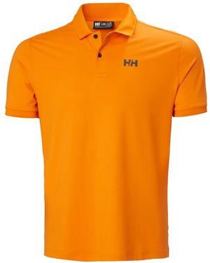 Helly Hansen Polo Con Logo Estampado - Naranja