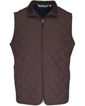 Peter Millar Essex Quilted Gilet - Brown