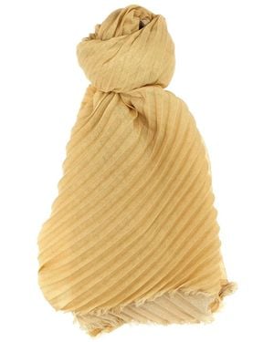 Issey Miyake Plissierter Schal - Gelb