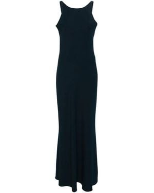DR. HOPE Sleeveless Crepe Maxi Dress - Blue