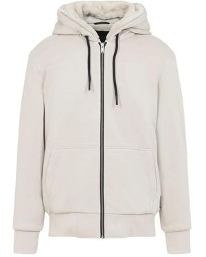 Moose Knuckles Zip-up Cotton Sweatshirt - White