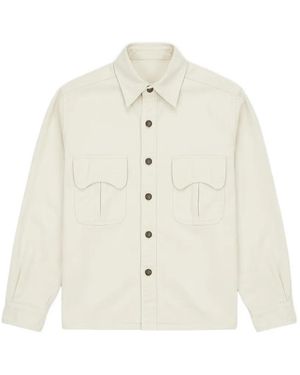 Fortela Kenny 2.0 Chest-Pockets Overshirt - White