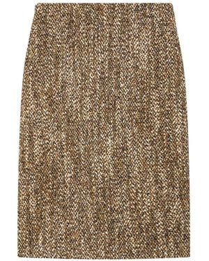 MSGM Gonna Midi A Matita - Neutro
