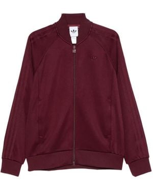 adidas Logo-Embroidered Zip-Up Jumper