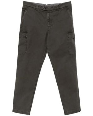 Brunello Cucinelli Cargo-Pocket Straight-Leg Trousers - Grey