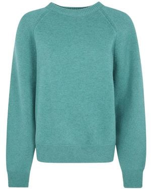 Frankie Shop Lina Pullover Mit Rundem Ausschnitt - Grün