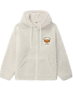 AAPE BY A BATHING AP Hooded Zip Jacket - White