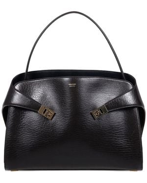 Ferragamo バックル ショルダーバッグ - ブラック