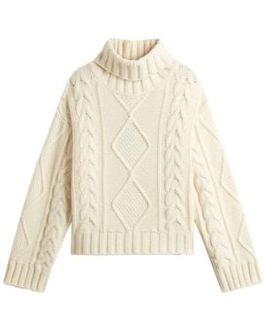 Woolrich Roll-Neck Sweater - White