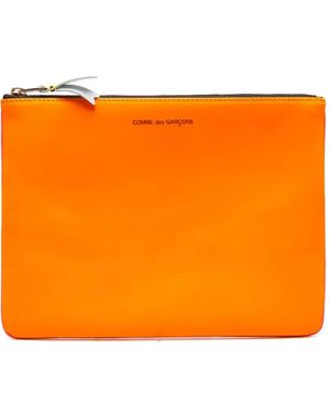 Comme des Garçons Clutch Met Logoprint - Oranje
