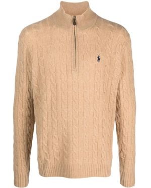 Polo Ralph Lauren Cable Knit Jumper - Natural