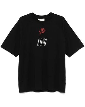 Song For The Mute T-Shirt Mit Song-Print - Schwarz