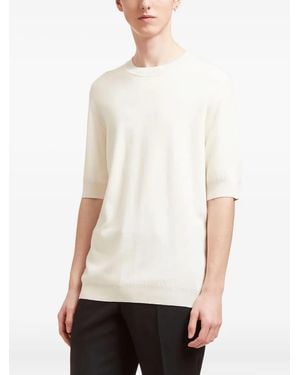 Aiezen T-Shirt Girocollo A Mezze Maniche - Bianco