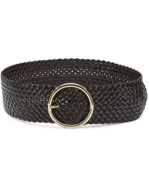Anderson's Braided Leather Belt - Black