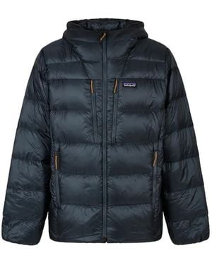Patagonia Fitz Roy Quilted Hooded Jacket - Blue