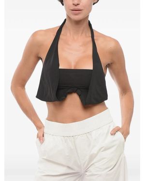 DSquared² Cropped-Top Mit Schnürung - Schwarz