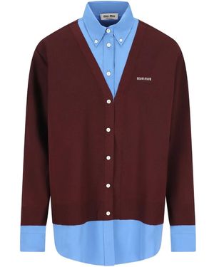 Miu Miu Linnen Blouse - Rood