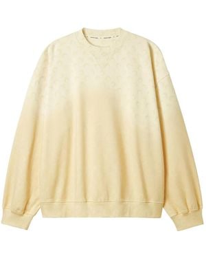Marine Serre Crescent-Moon Print Sweatshirt - Natural