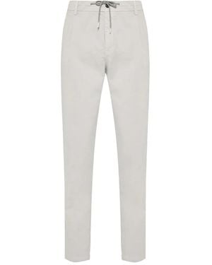 Eleventy Broek Met Trekkoord En Geplooid Detail - Grijs