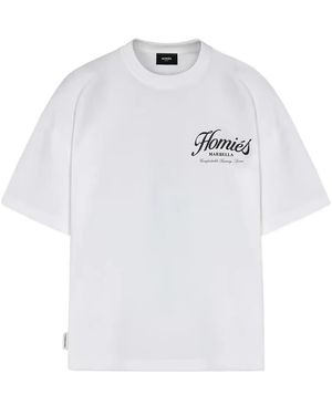 Homies Marbella T-Shirt Mit Logo - Weiß