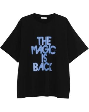1989 STUDIO Slogan-Print T-Shirt - Black