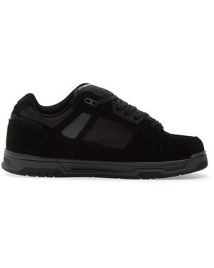DC Shoes Stag Paneled Logo-Plaque Sneakers - Black