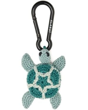 Alanui Gehäkelter Turtle Schlüsselanhänger - Grün