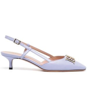 Bally 45Mm Kitten-Heel Pumps - White