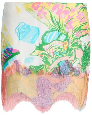 Donde Esteban Sonido Bestial Mini Skirt - Green